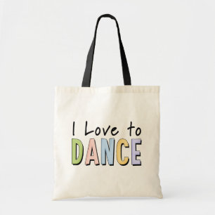 私は踊ることを愛します トートバッグ