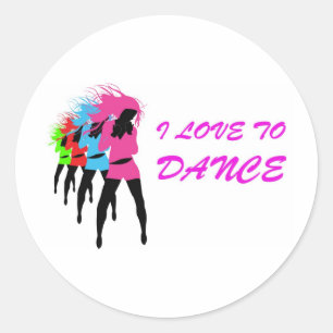 私は踊ることを愛します ラウンドシール