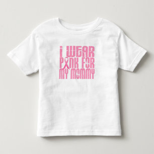 私は身に着けています私のお母さん16 (乳癌)のためのピンクを トドラーTシャツ
