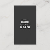 私は車から降りるつもりはなかっおもしろいた。 名刺 (正面)