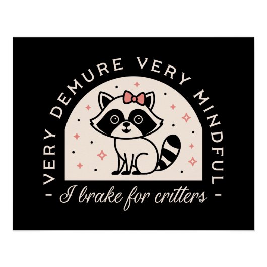 私は車でブレーキをかけおもしろいる ポスター (正面)