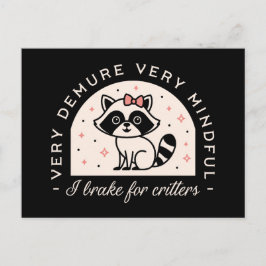 私は車でブレーキをかけおもしろいる ポストカード