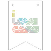 私は車のバンティングが大好きだ バンティングフラッグ (第1の旗)