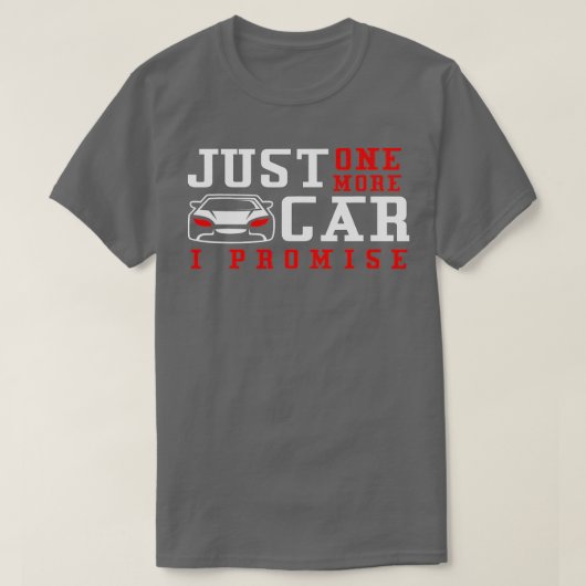 私は車のプンを約束するおもしろいもう1台の車 Tシャツ (デザイン正面)