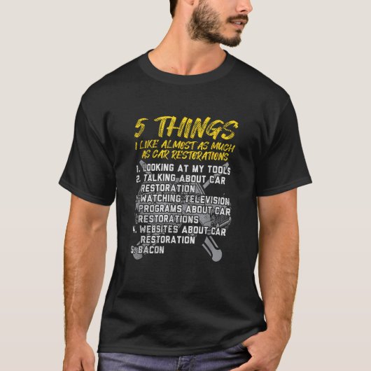 私は車の回復オートマニアガイ好き改造 Tシャツ (正面)