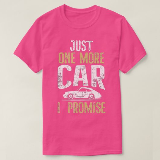 私は車の恋人メカおもしろいンを約束する1つの車 Tシャツ (デザイン正面)