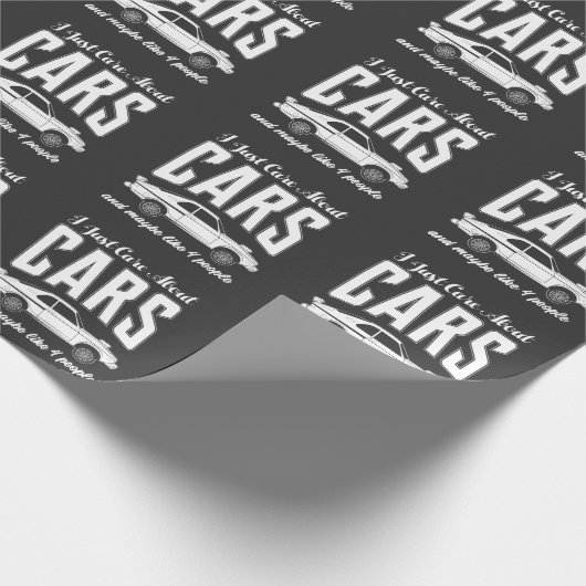 私は車の熱狂者のための車のギフトについてちょうど気になります ラッピングペーパー (角)