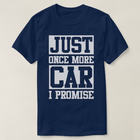 私は車の男の愛好家を約束すおもしろいるもう1台の車 Tシャツ (デザイン正面)
