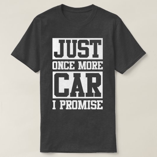 私は車の男の愛好家を約束すおもしろいるもう1台の車 Tシャツ (デザイン正面)