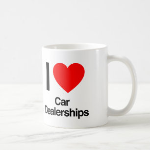 私は車の販売店が大好きだ コーヒーマグカップ