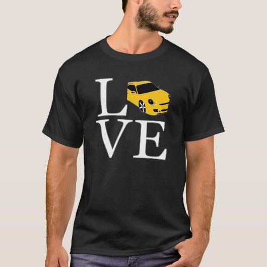 私は車のTシャツが大好き Tシャツ (正面)