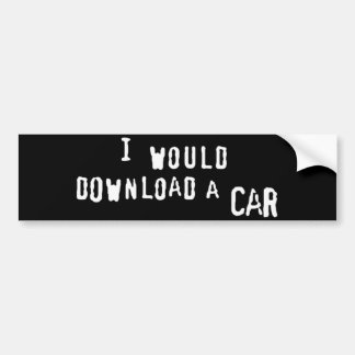 私は車をダウンロードします バンパーステッカー