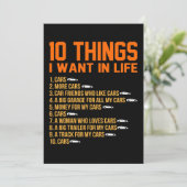 私は車を生活の中で整備士自動車整備士が働きたい サンキューカード (スタンド正面)