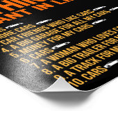 私は車を生活の中で整備士自動車整備士が働きたい フォトプリント            (角)