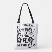 私は車忘れの中でこのバッグをよく見る。 トートバッグ (裏面)