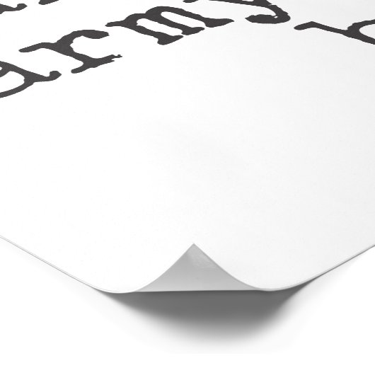 私は軍を恐れていない – アンチ戦争引用文 ポスター (角)