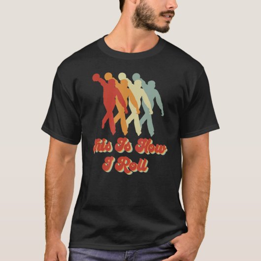 私は転がボーリングボーリングアクセサリー Tシャツ (正面)