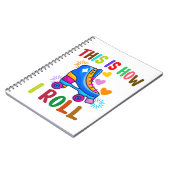 私は転が – ローラスケートで滑る ノートブック (左側)