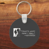 私は転がSisyphus キーホルダー (正面)