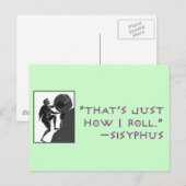 私は転がSisyphus ポストカード (正面/裏面)