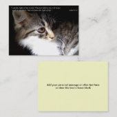 私は軽い(猫)ビジネスまたはテレホンカードです コーリングカード (正面/裏面)