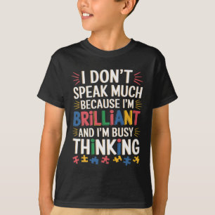 私は輝話きな自閉症だから多くはない Tシャツ