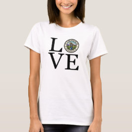 私は農家の市場のTシャツを愛します Tシャツ