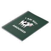 私は農業動物のおもしろい牛のパンを愛されていない ノートブック (左側)