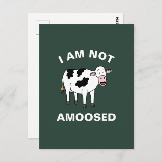 私は農業動物のおもしろい牛のパンを愛されていない ポストカード (正面/裏面)