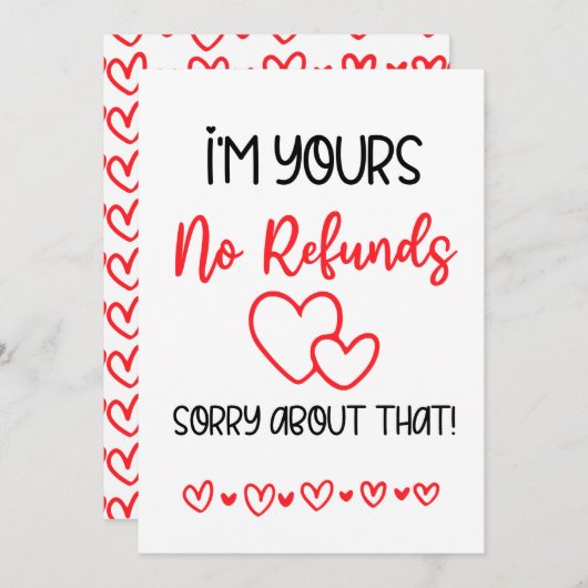 私は返金無しヴァレンティおもしろいンの彼氏 シーズンカード (正面/裏面)