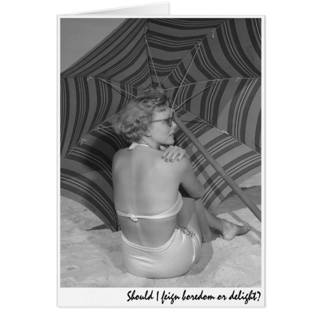 "私は退屈か歓喜を裝うべきですか。" (正面)