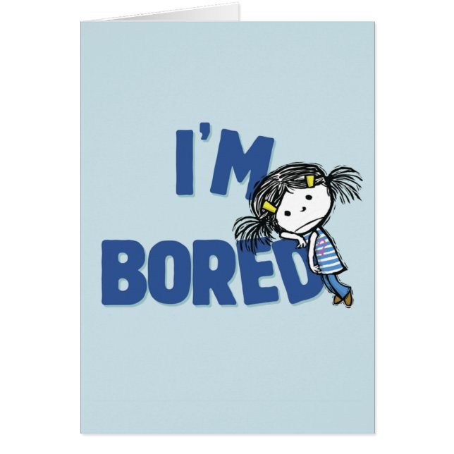 私は退屈させたカバーカード/本情報の背部です (正面)