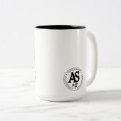 私は退屈させたマグでありたいと思います ツートーンマグカップ (正面右)