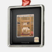 私は退屈です。 メタルオーナメント (左)