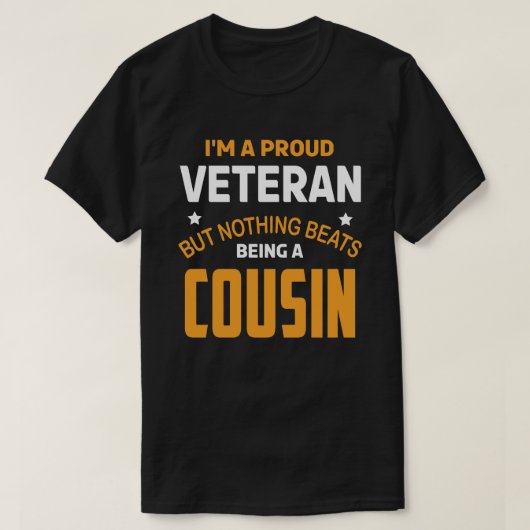 私は退役軍人だ誇りを持ったが、何のビートもCUSではない Tシャツ (デザイン正面)