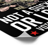 私は退役軍人ではない吸盤や敗者の投票ハリスWa ポスター (角)