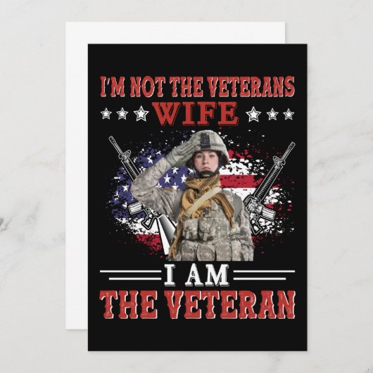 私は退役軍人の妻ではない私は退役軍人 セーブザデート (正面/裏面)