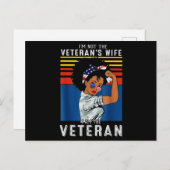 私は退役軍人の妻ではない私は退役軍人 ポストカード (正面/裏面)