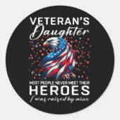 私は退役軍人の娘で、ほとんどの人は会わない ラウンドシール (正面)