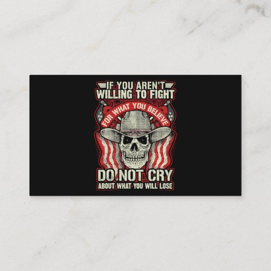 私は退役軍人元軍は犠牲の尊敬のヴェートを務めた 名刺 (裏面)