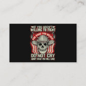 私は退役軍人元軍は犠牲の尊敬のヴェートを務めた 名刺 (正面)