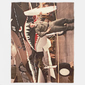 私は退役軍人誇りを持ったフリースブランケット フリースブランケット (正面)