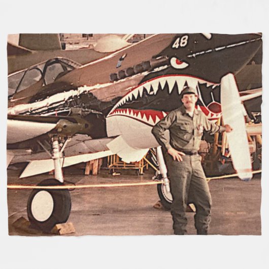 私は退役軍人誇りを持ったフリースブランケット フリースブランケット (正面(横))