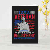 私は退役軍人 – 完璧なアメリカのヒーローの贈り物 カード (黄色い花)