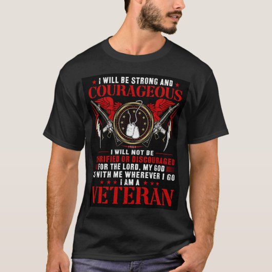 私は退役軍人 Tシャツ (正面)