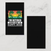 私は退職したあらゆる時間です楽しい時間の祖父です 名刺 (正面/裏面)