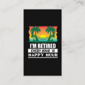 私は退職したあらゆる時間です楽しい時間の祖父です 名刺 (正面)