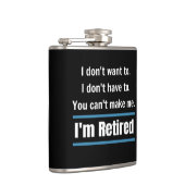 私は退職したおもしろい フラスク (右)