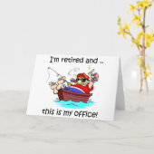私は退職したであり、これは私のオフィスです! カード (黄色い花)