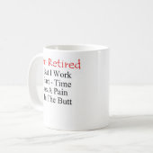 私は退職したです コーヒーマグカップ (正面左)